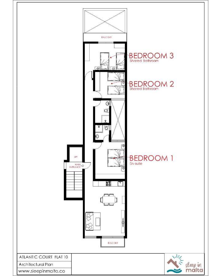 F10 Modern And Bright Apartment In Malta Msida Extérieur photo